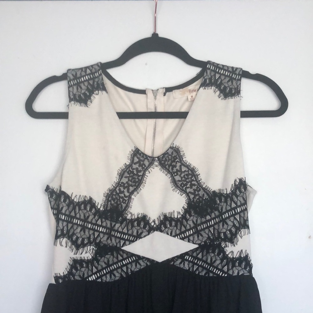 Black and White Lace Dress